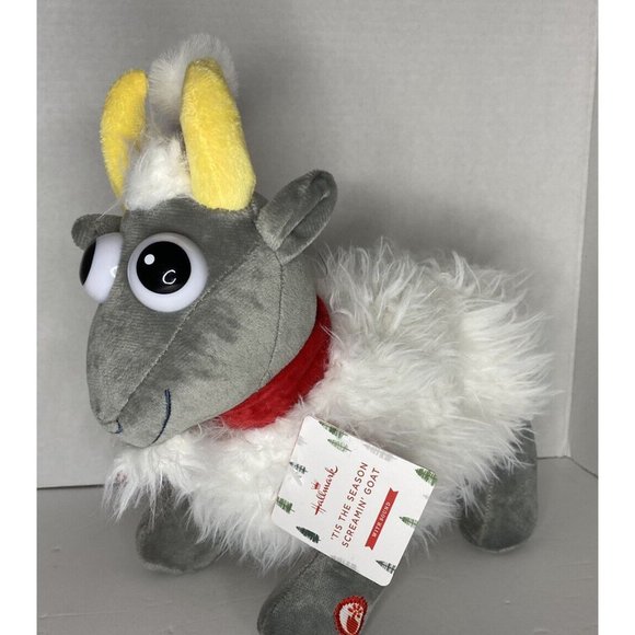 TIS THE SEASON SCREAMING GOAT PLUSH WITH SOUND CHRISTMAS New VIDEO 12" - Picture 2 of 5